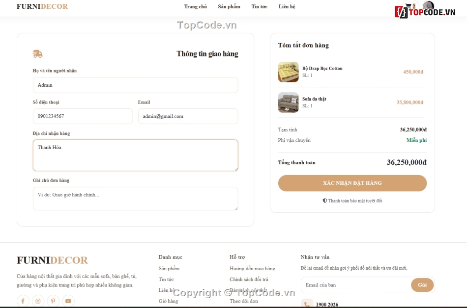 Web bán nội thất,bán nội thất,bán hàng  nội thất